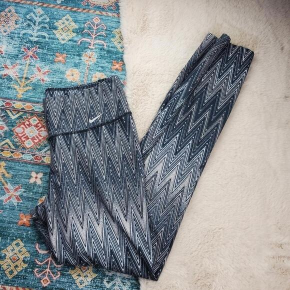 Nike Pants - Nike Blue White Legging Medium